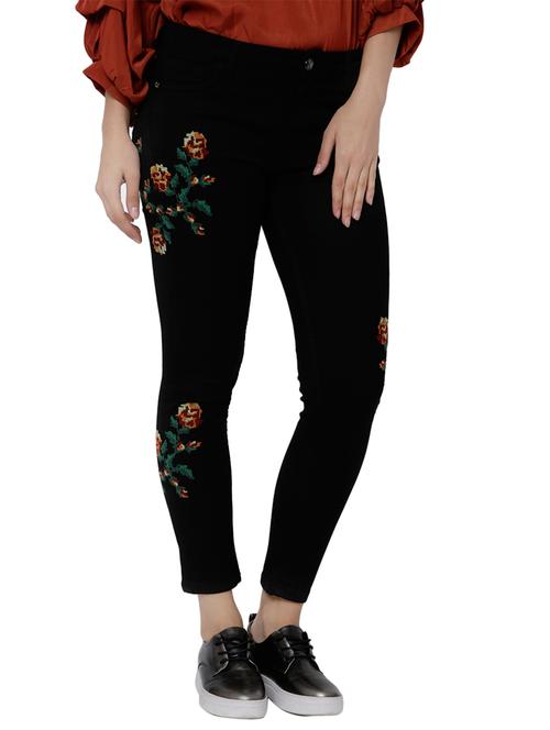 black printed denim jeans - 14504119 - Very Small Image - 1