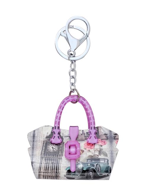 Super Drool Purple Designer Acrylic Handle Bag Keychain - 14504230 - Very Small Image - 1