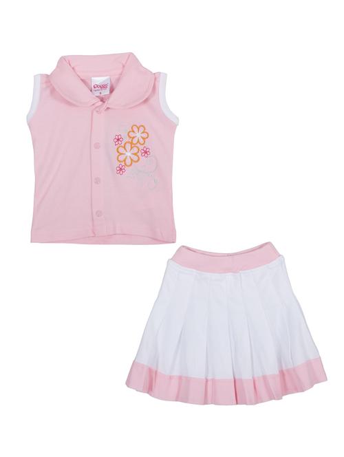 pink cotton shorts set - 14504280 - Standard Image - 1