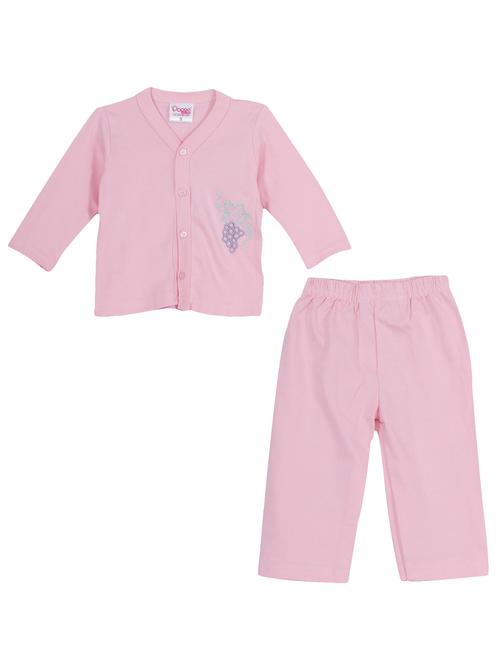 pink cotton twin set - 14504286 - Standard Image - 1