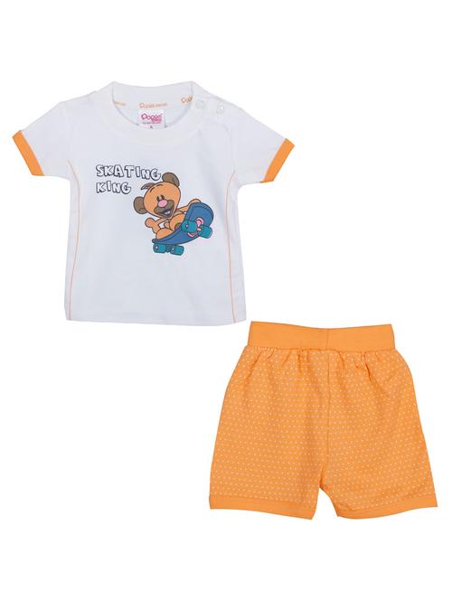 orange cotton shorts set - 14504324 - Standard Image - 1