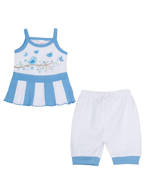 blue cotton shorts set - 14504326 - Standard Image - 1