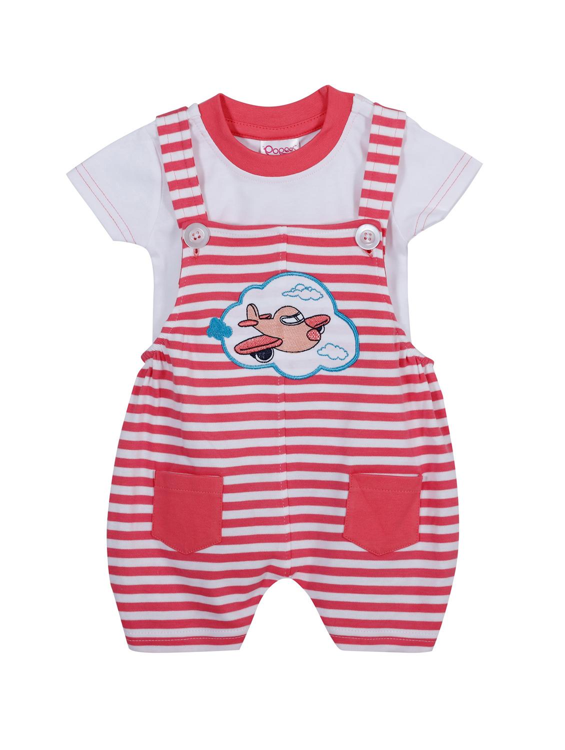 red cotton dungaree - 14504353 - Zoom Image - 1