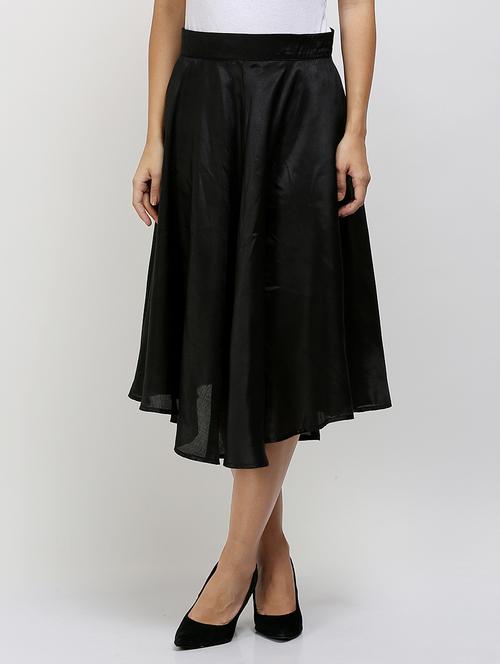 black velvet flared skirts - 14504419 - Very Small Image - 1