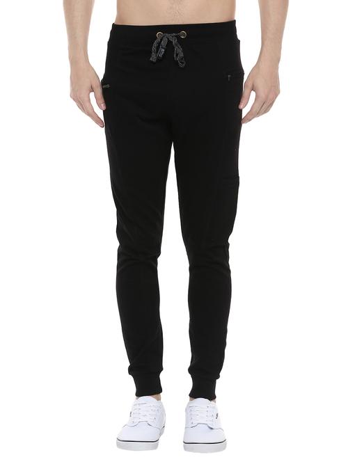 black cotton joggers - 14504447 - Standard Image - 1