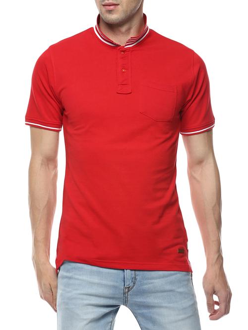 red cotton t-shirt - 14504467 - Standard Image - 1