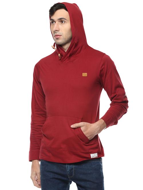 maroon cotton t-shirt - 14504485 - Standard Image - 1