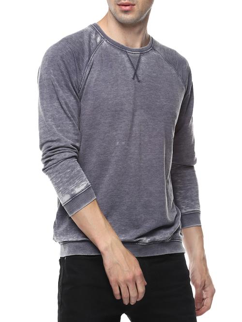 grey cotton raglan sweatshirt - 14504525 - Standard Image - 1