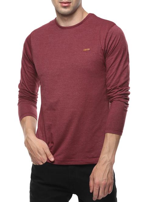 maroon cotton t-shirt - 14504533 - Standard Image - 1