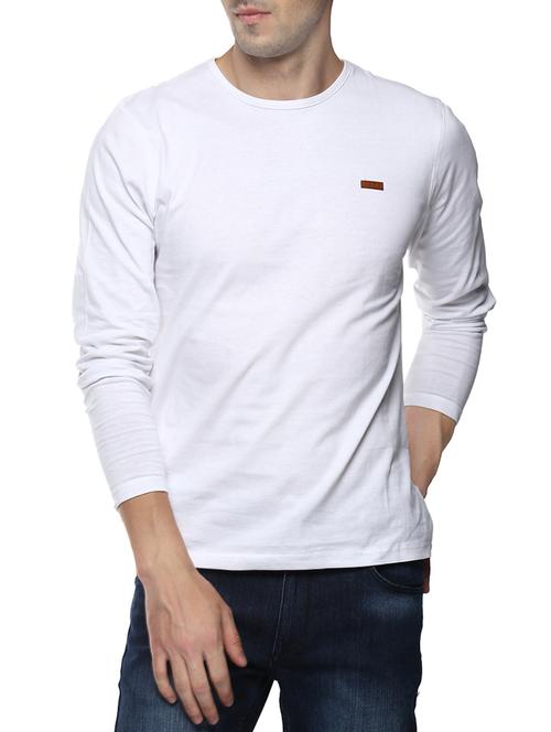 white cotton t-shirt - 14504535 - Standard Image - 1