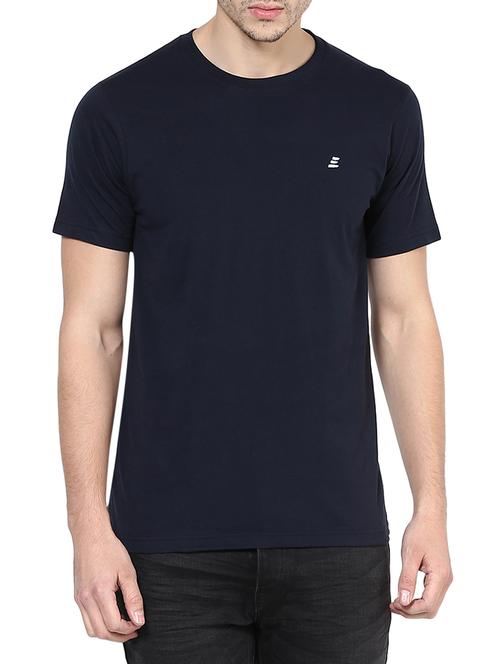 navy blue cotton t-shirt - 14504549 - Standard Image - 1