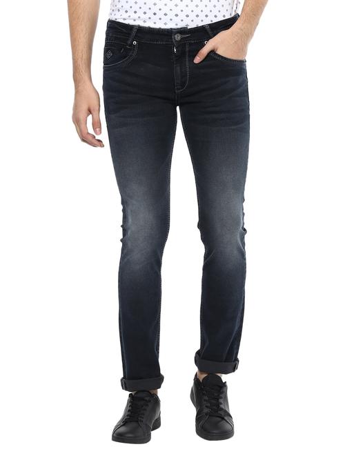 blue cotton washed jeans - 14504620 - Standard Image - 1