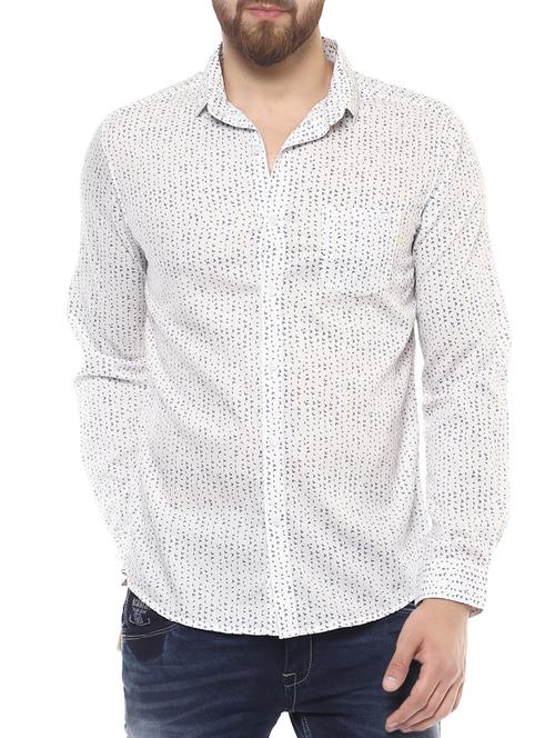 white cotton casual shirt - 14504755 - Standard Image - 1