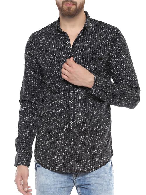 grey cotton casual shirt - 14504765 - Standard Image - 1
