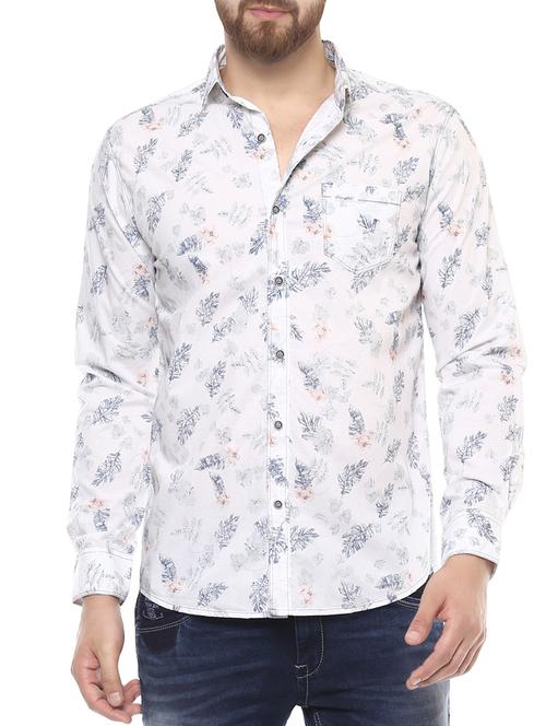 white cotton casual shirt - 14504772 - Standard Image - 1