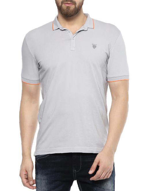 grey cotton t-shirt - 14504841 - Standard Image - 1