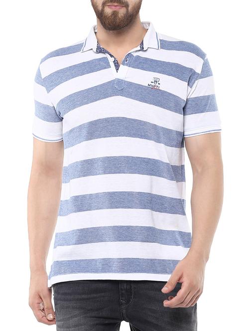 blue cotton t-shirt - 14504857 - Standard Image - 1