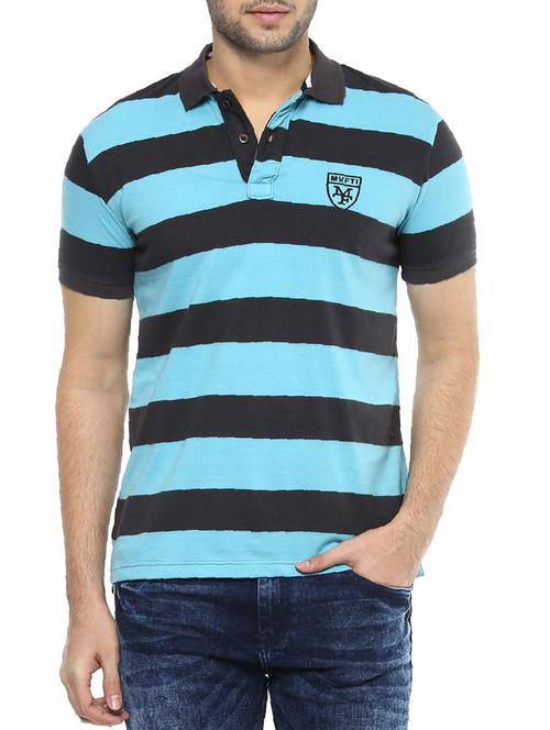 blue cotton t-shirt - 14504866 - Standard Image - 1