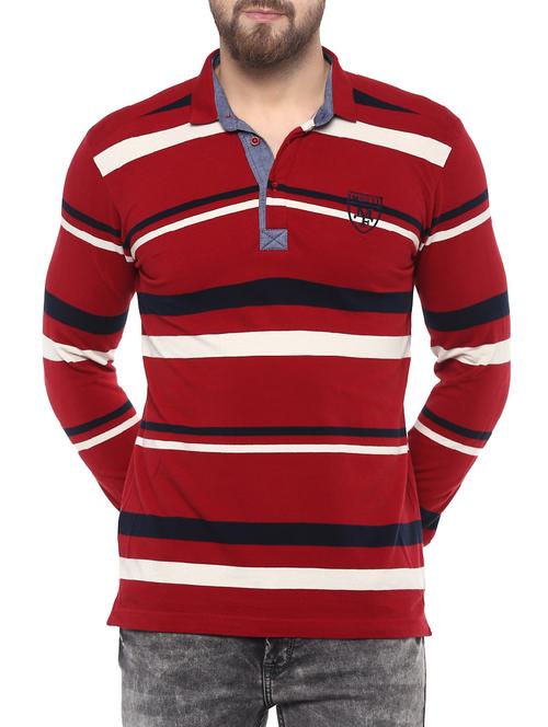 red cotton t-shirt - 14504875 - Standard Image - 1