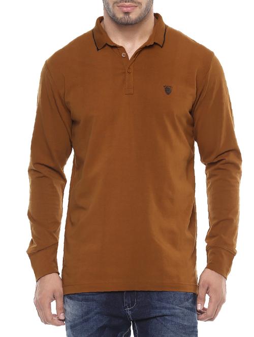 brown cotton t-shirt - 14504910 - Very Small Image - 1