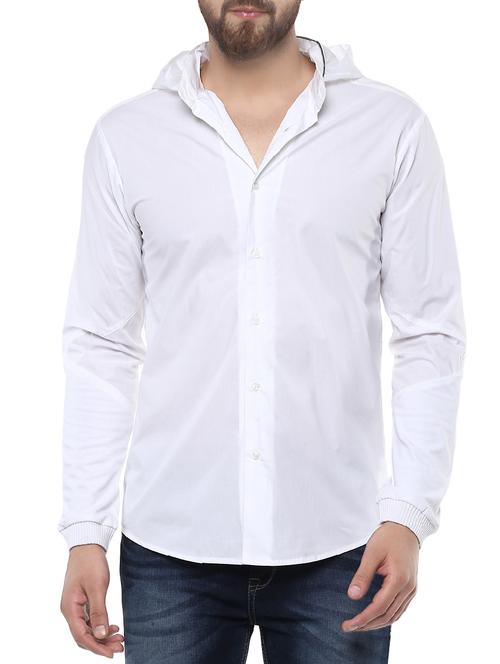 white cotton casual shirt - 14504923 - Standard Image - 1