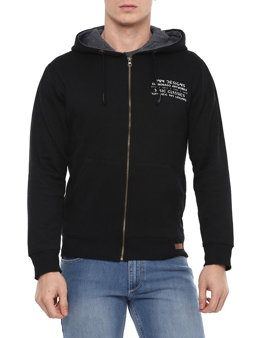 black cotton sweatshirt - 14504990 - Zoom Image - 1