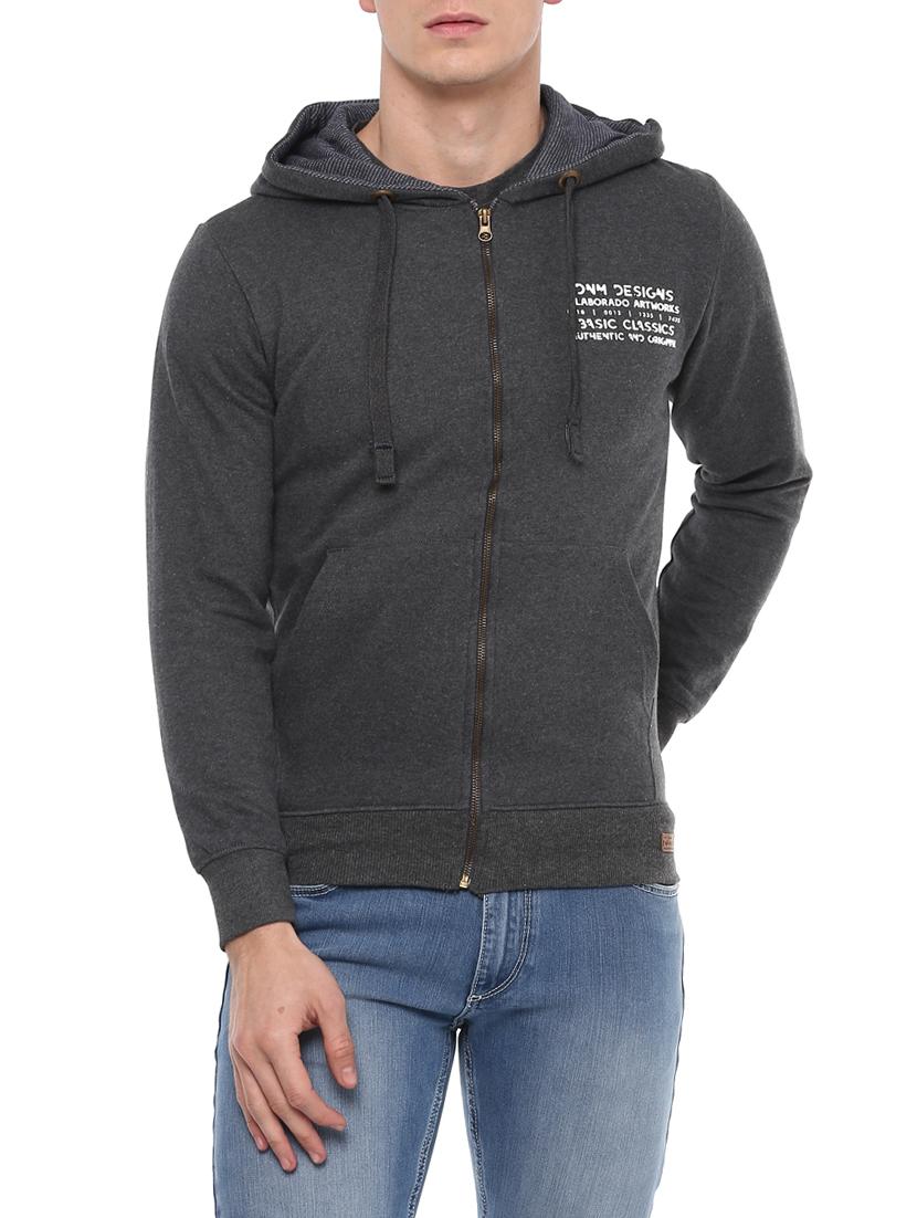 grey cotton sweatshirt - 14504991 - Zoom Image - 1