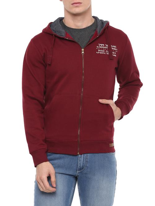 red cotton sweatshirt - 14504993 - Standard Image - 1