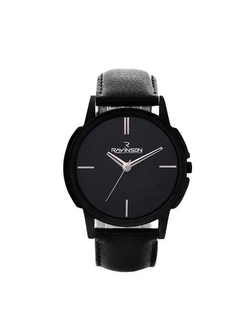 Ravinson 3503NL01 Black Dial Strap Analog Wrist Watch for Men - 14505333 - Standard Image - 1