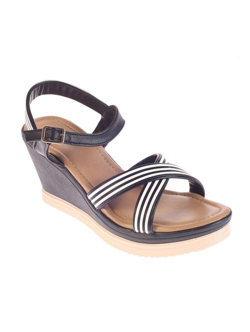black ankle strap wedge - 14505362 - Standard Image - 1