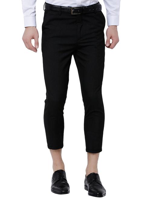 black polyester blend chinos - 14505443 - Very Small Image - 1