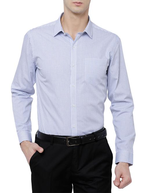blue cotton formal shirt - 14505602 - Very Small Image - 1