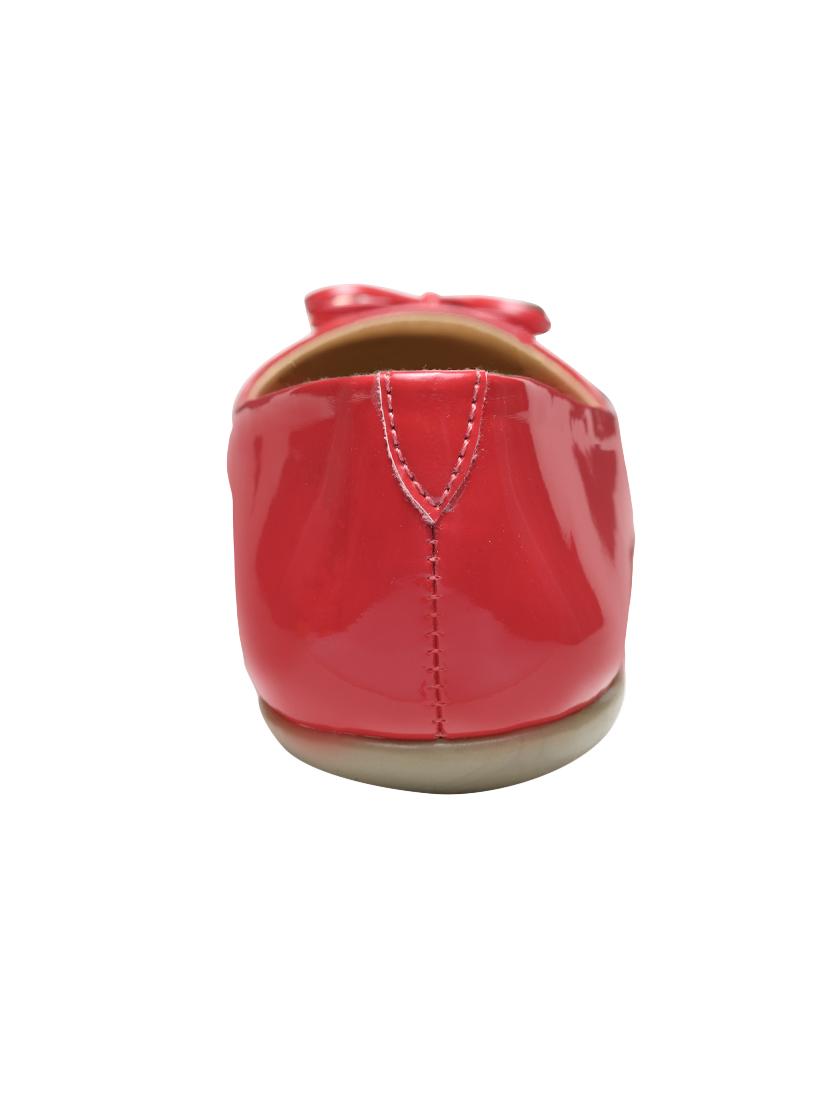 red faux leather slip on ballerina - 14505671 - Zoom Image - 3