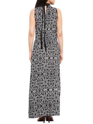 black printed maxi dress - 14505828 - Standard Image - 3