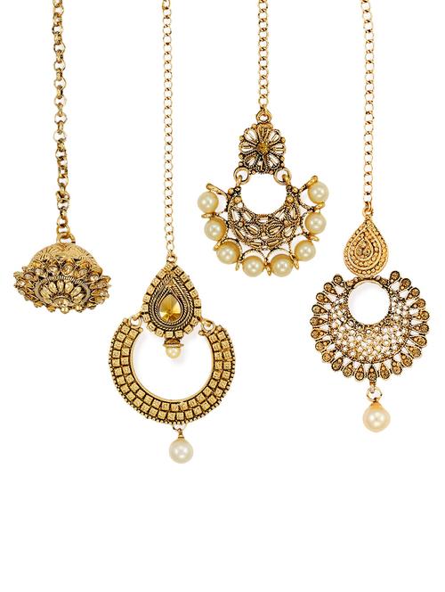 gold zinc maang teeka - 14506178 - Standard Image - 1