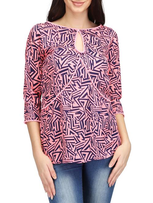 Geometric lace detail top - 14506269 - Standard Image - 1