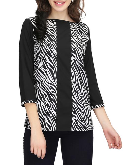 Zebra print panel top - 14506305 - Standard Image - 1