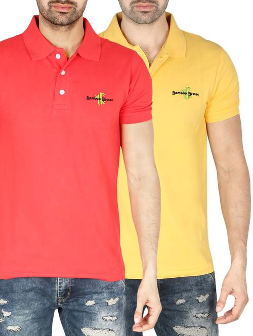 (set of 2) multi colored cotton t-shirt - 14506400 - Very Small Image - 1