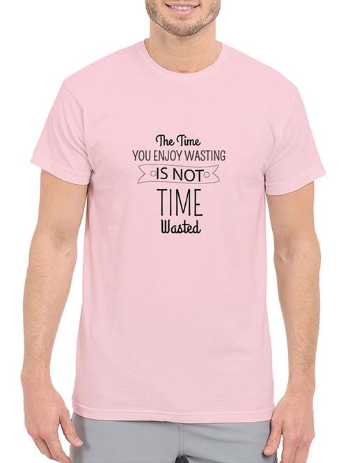 pink cotton chest print tshirt - 14506447 - Standard Image - 1