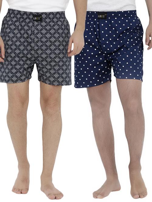 multi colored cotton boxers (set of 2) - 14506491 - Very Small Image - 1