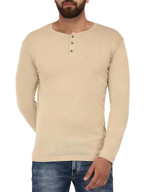 beige cotton pullover - 14506505 - Very Small Image - 1