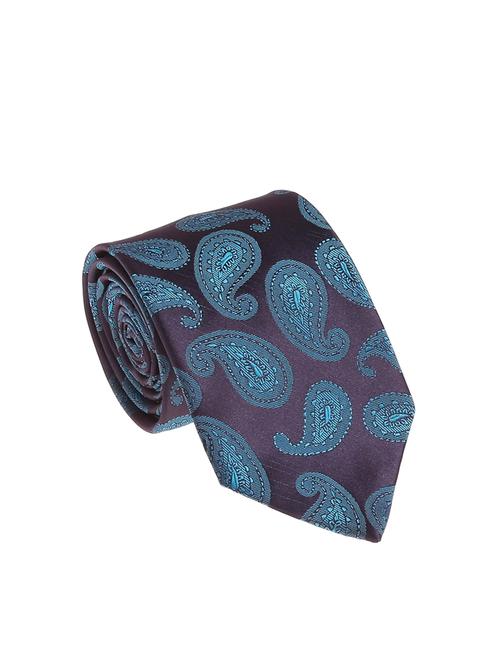 blue micro silk fabric tie with cuff link and pocket square - 14506769 - Standard Image - 1