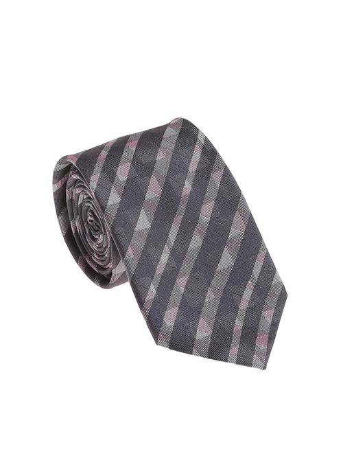 black micro silk fabric tie with cuff link and pocket square - 14506803 - Standard Image - 1