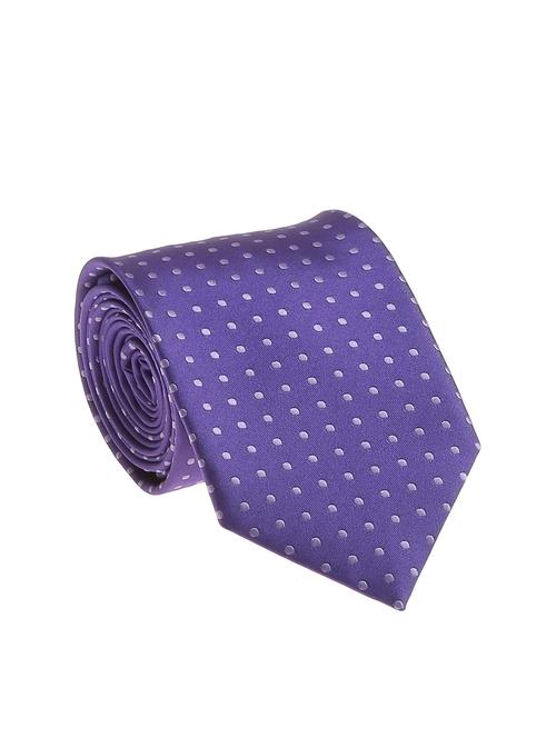 purple micro silk fabric tie with cuff link and pocket square - 14506826 - Standard Image - 1