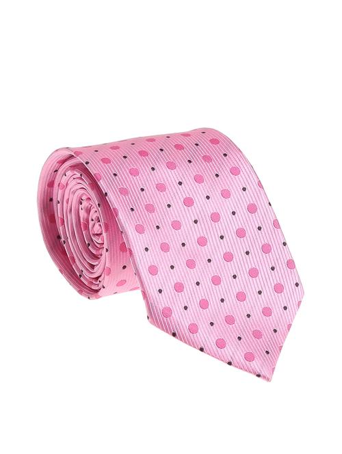 pink micro silk fabric tie with cuff link and pocket square - 14506828 - Standard Image - 1