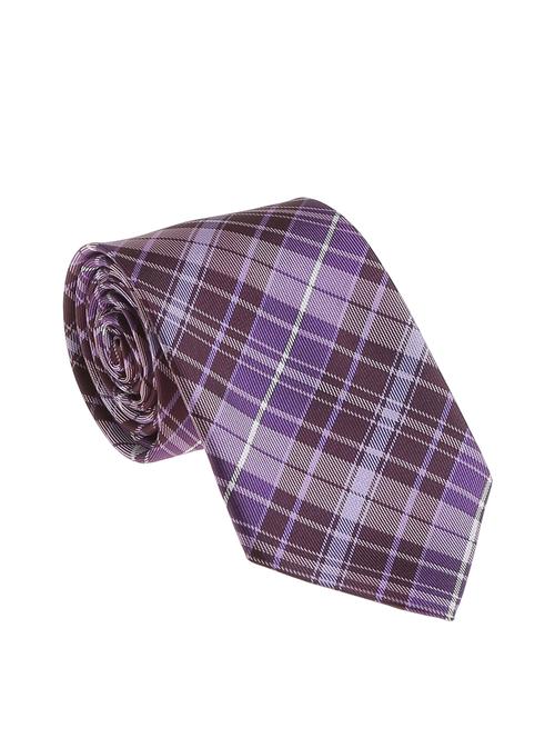 purple micro silk fabric tie with cuff link and pocket square - 14506833 - Standard Image - 1