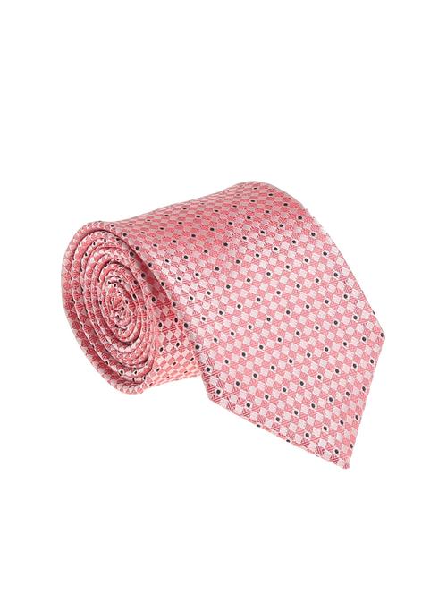 pink micro silk fabric tie with cuff link and pocket square - 14506846 - Standard Image - 1