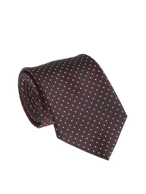 brown micro silk fabric tie with cuff link and pocket square - 14506863 - Standard Image - 1