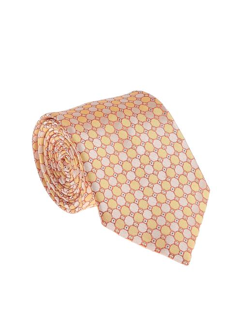 yellow micro silk fabric tie with cuff link and pocket square - 14506916 - Standard Image - 1