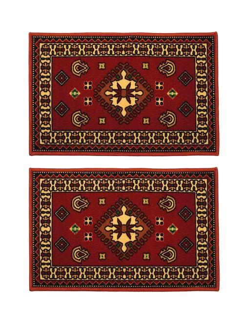 Soft & Durable Good Quality Set of 2 Door Mat - 14506976 - Very Small Image - 1